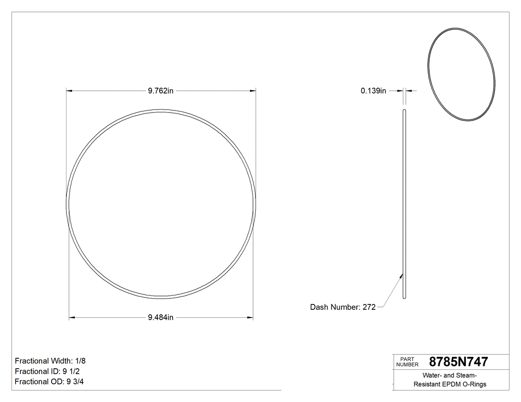 Technical drawing - 8785N747
